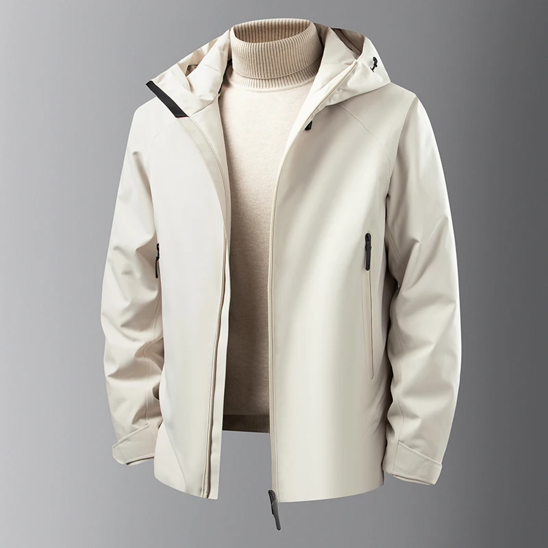 Premium Quality Man down Jacket Traceless Waterproof Cold Protection 90% White Duck down Winter New Hooded Leisure Mens Clothing