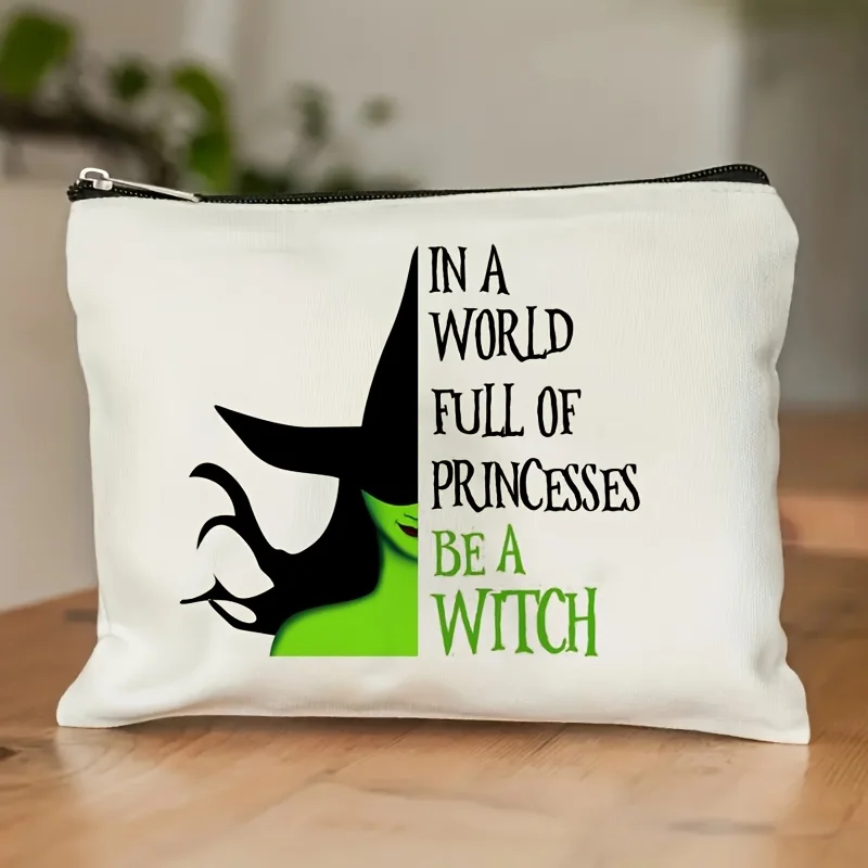 A Witch Magic Art Pattern Makeup Bag - Cute Multi-functional Zipper Pouch, Jewelry Storage Bag