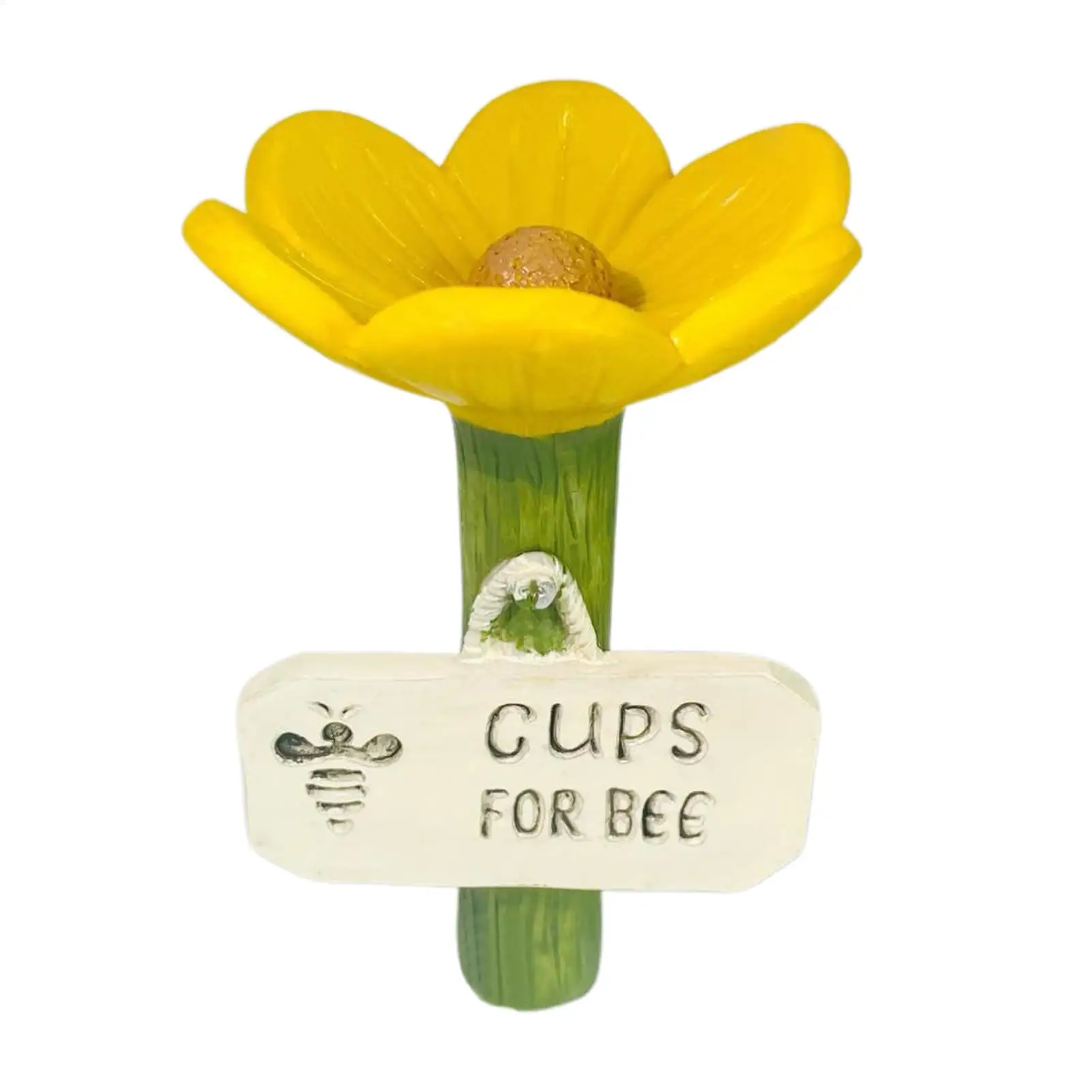 Blumenförmige Bienen-Tränke für den Garten, Outdoor-Schmetterlingsfutterspender, Pollinator-Trinkschale, Schmetterlings-Trinkbecher