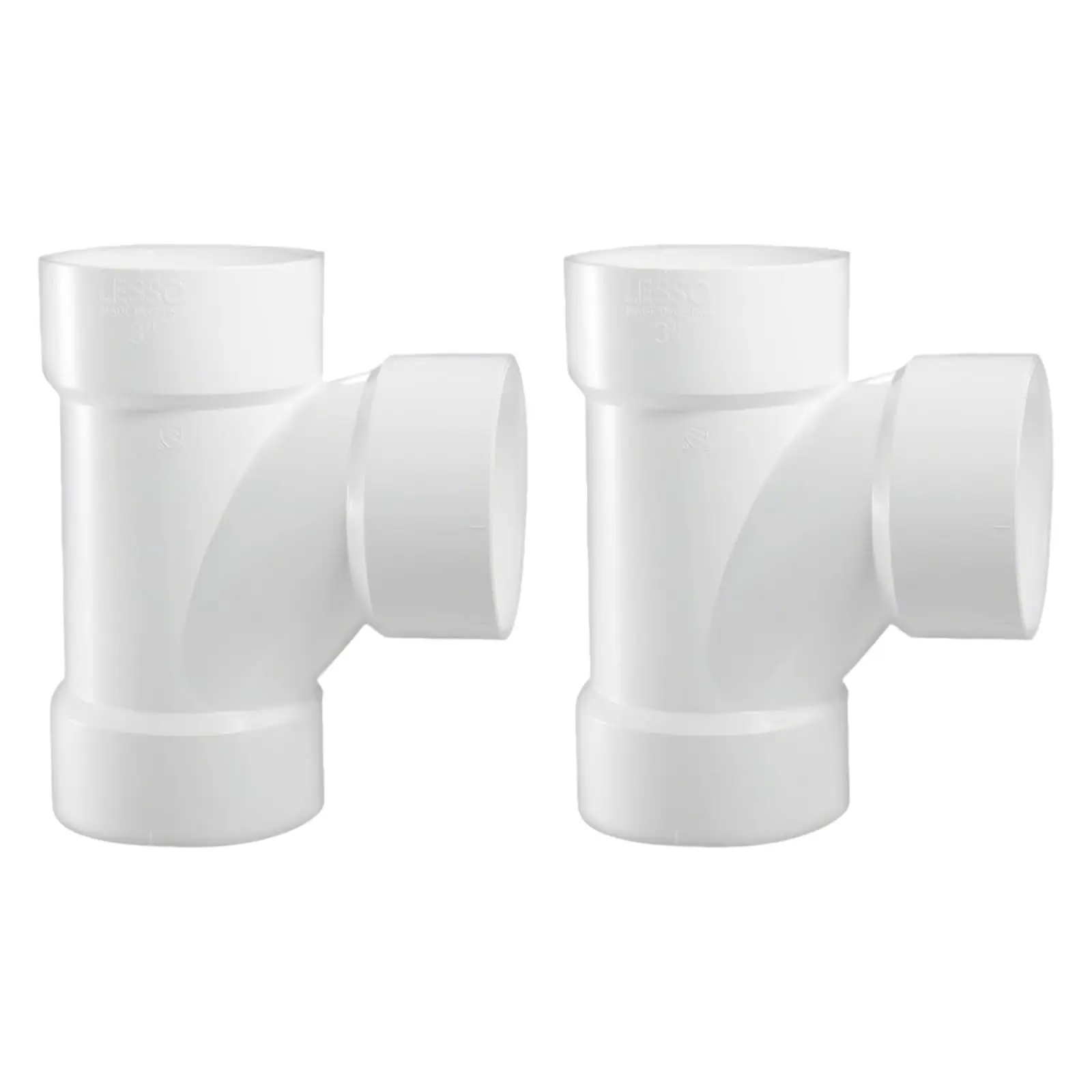 

LESSO 1-1/2" ПВХ-труба DWV, санитарный тройник (все концентраторы) Слив, отходы и вентиляционное отверстие DWV (2 шт.)