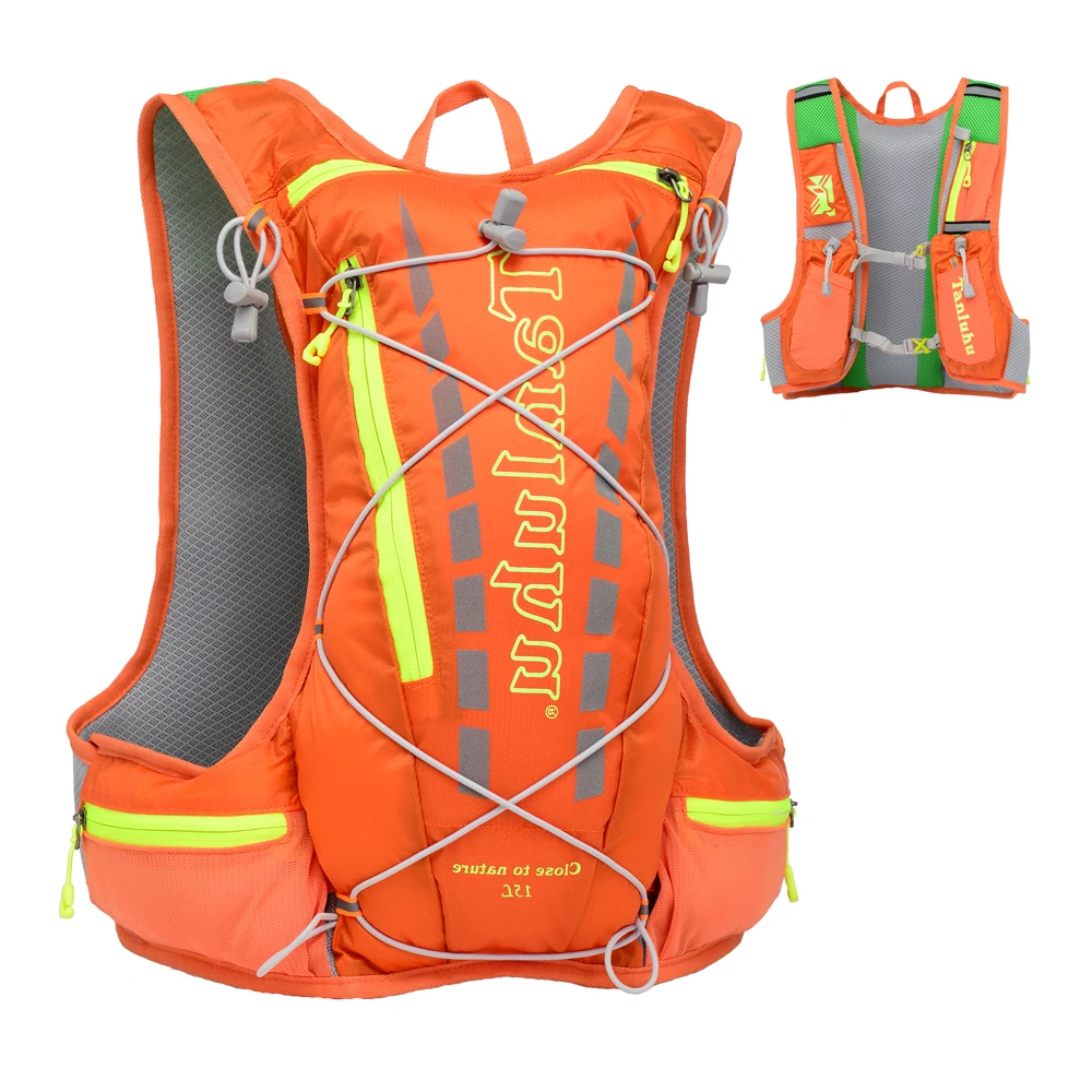 Mochila de hidratación reflectante para maratón al aire libre, chaleco de hidratación para correr, senderismo, ciclismo, escalada, SB0033, 15l
