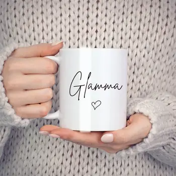 Hrnek Grammar, dárek pro první osobu, dárek pro babičku, dárek pro narozeniny, keramický hrnek na kávu, bílý, 295 g, nový 8 nejlepší prodej velkoobchodní sublimační hrnky - №7