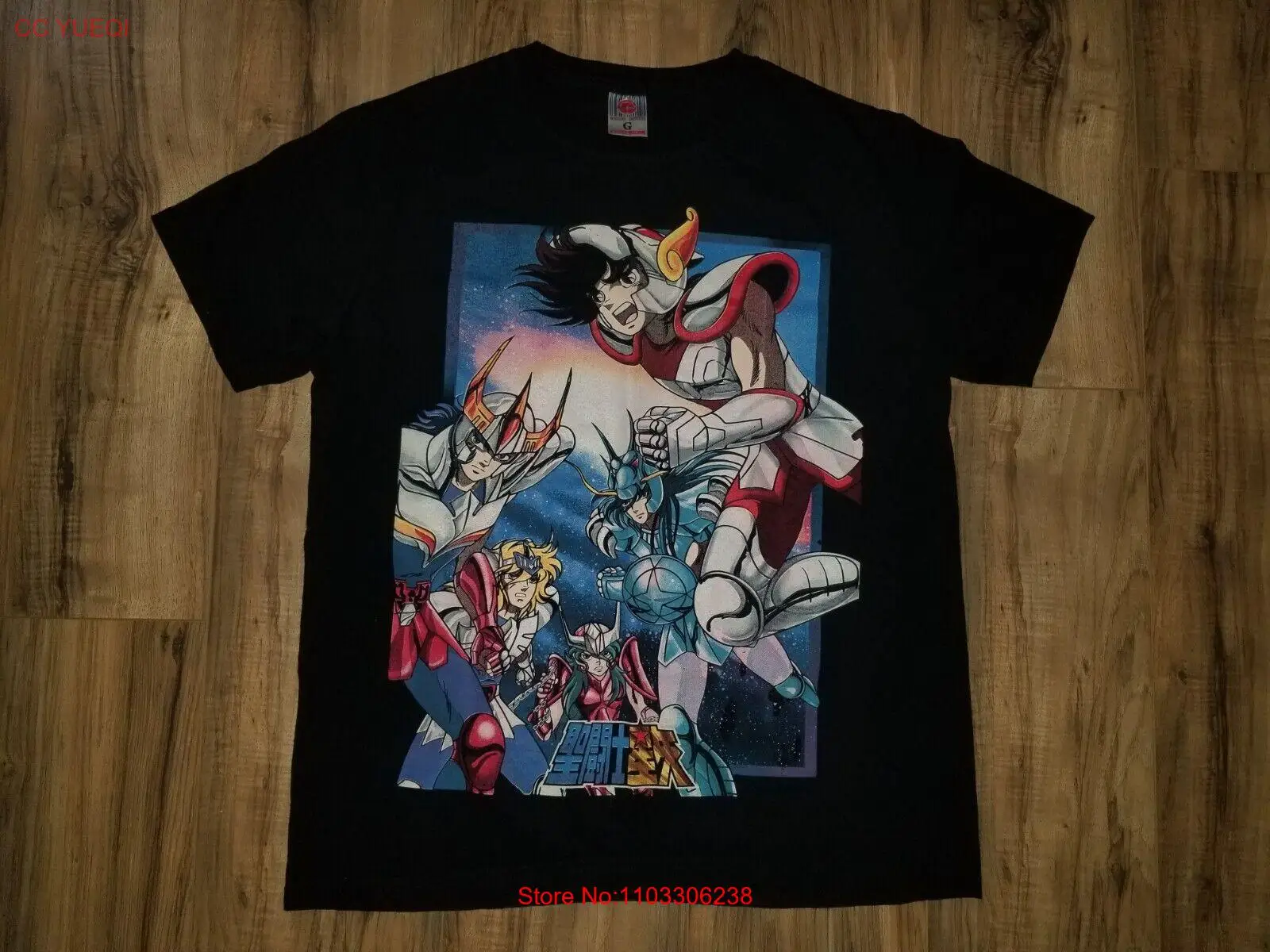 Saint Seiya Knights of the Zodiac Double Sided Mexico L Shirt boot ko аниме vtg