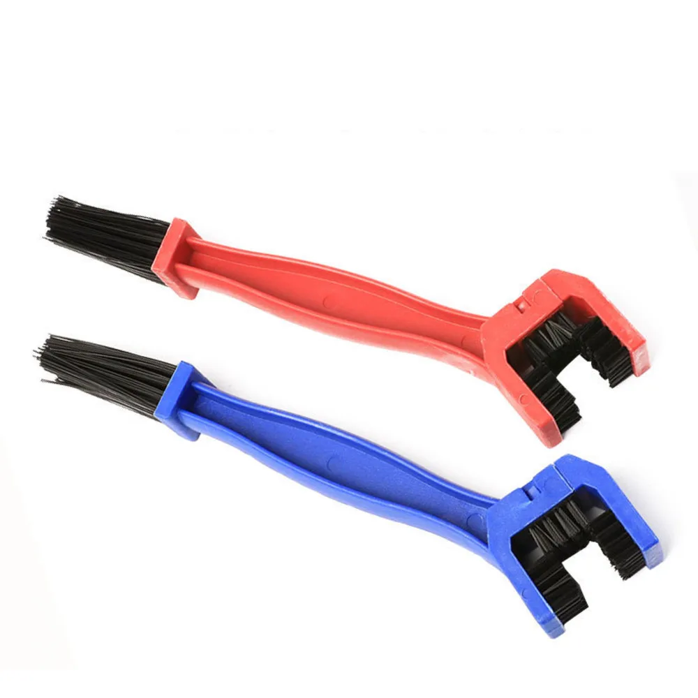 

50 шт., щетка для велосипедной цепи, щетка для чистки велосипеда, трехсторонняя щетка для чистки цепи, щетка с квадратной головкой