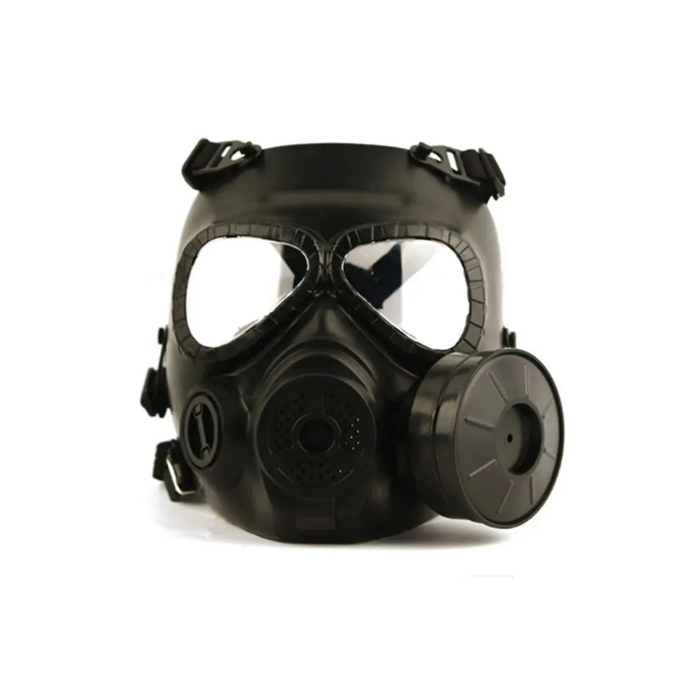 Máscara facial táctica M04 para Airsoft BB Gun CS, disfraz de Cosplay, Máscara protectora de Gas de cara completa, correa ajustable de calavera