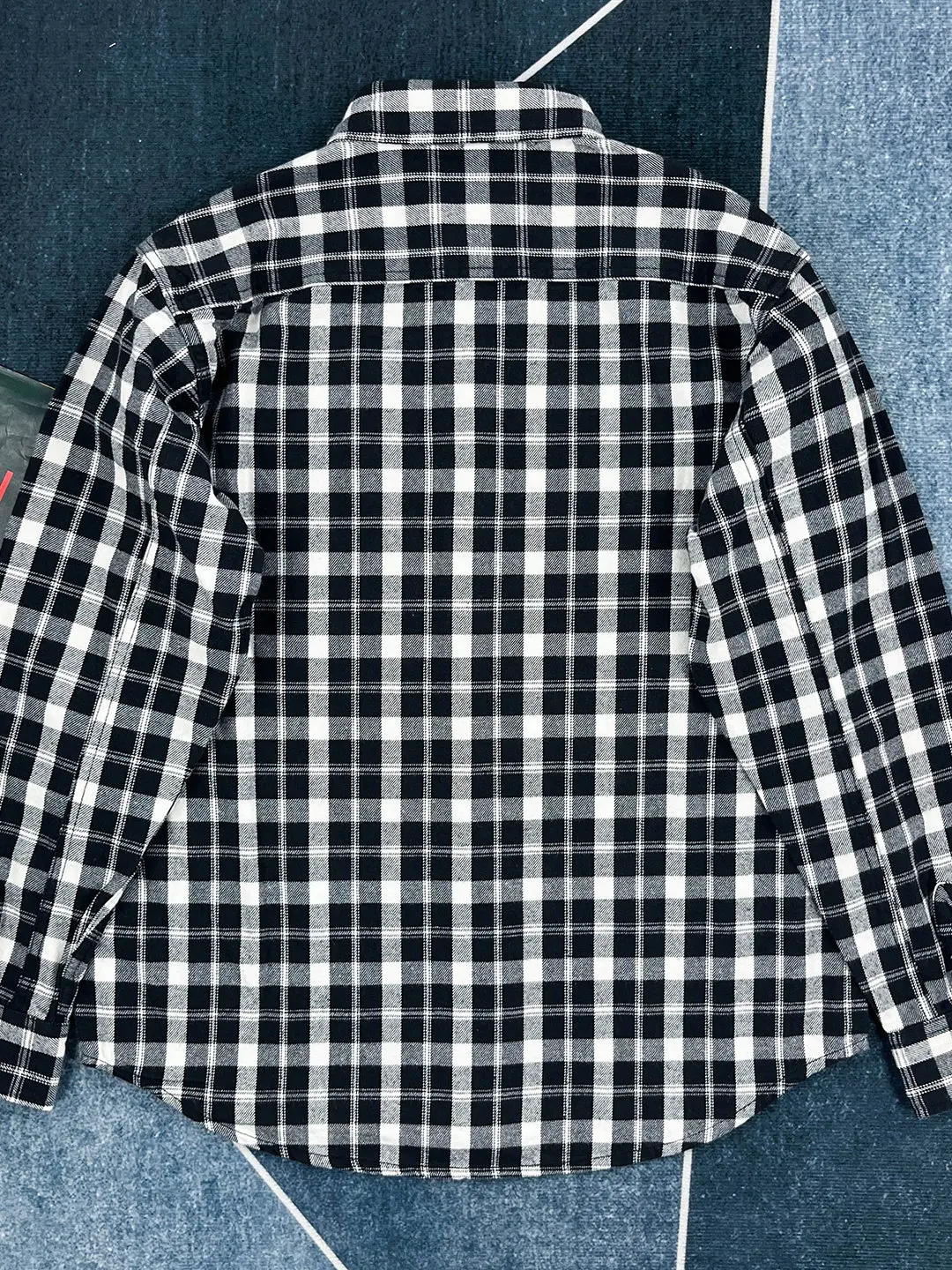100% Cotton Washed Heavyweight Preppy Plaid Shirt for Men Cityboys Long Sleeve Turn Down Collar Loose Fit Autumn Vintage Check