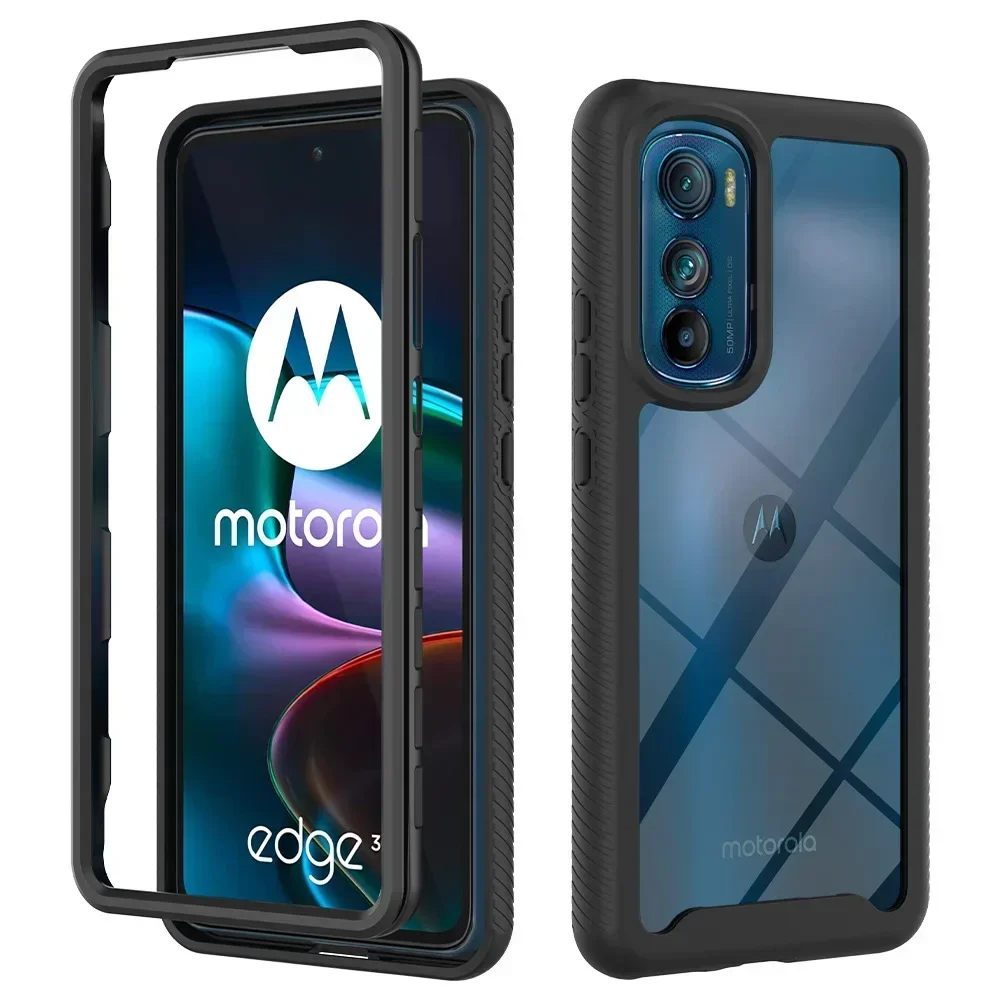 TPU/PC Sky Case for Moto Edge 30 Pro Edge30 Celula Funda Capa Two Layer Structure Hybrid Shockproof Shell Heavy Duty Phone Cover