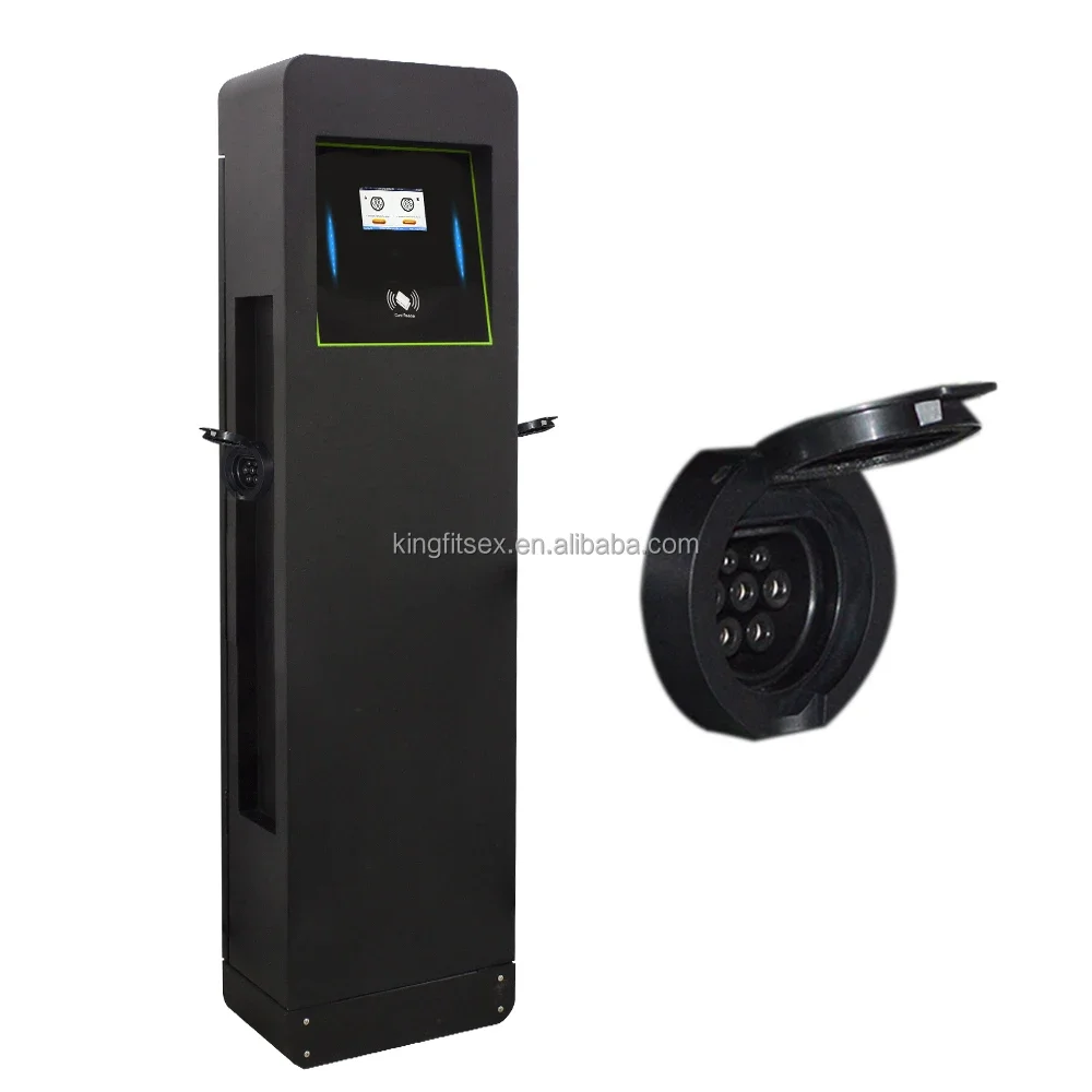 Level 2 Certificate App Control Electric Vehicle Charging Station 7In Screen 4G Wifi Password Ac 22Kw Ev Charger