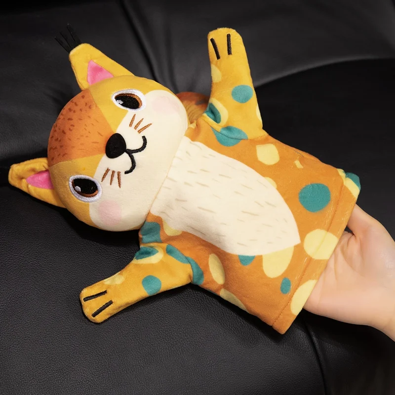 Squirrel Plush Stuffed Toys Cartoon Squirrel Puzzle Puppet Performance Prop Kids Birthday Gifts