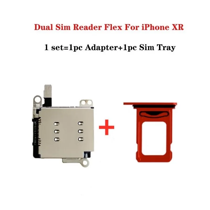 デュアルSIMカードリーダートレイ,iphone 11 xr用のフレックスケーブル