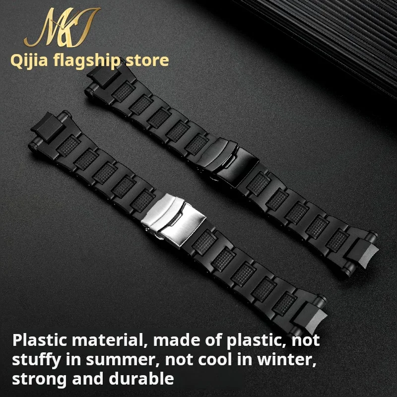 For Casio g-shock GA-1000 1100 GW-4000 GW-A1100 A1000 Plastic steel Watch Strap Black Sport Wristband Mens watchband Bracelet