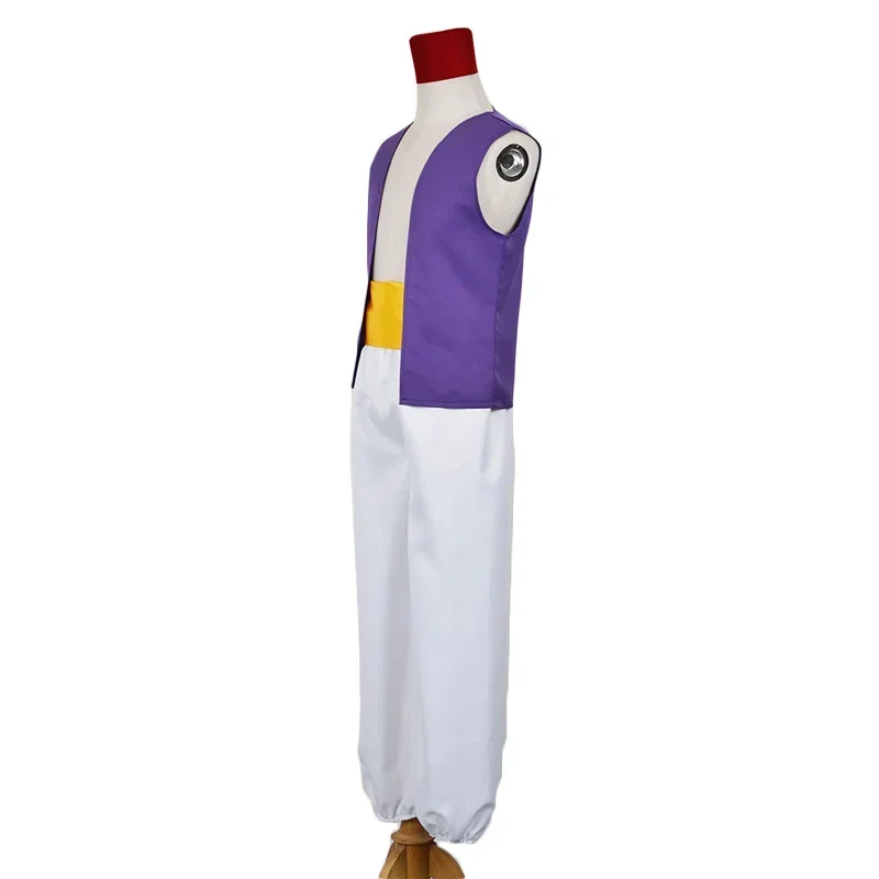 Um adulto crianças aladdin lâmpada príncipe homem aladdin traje halloween anime cosplay fantasia vestido adam príncipe trajes