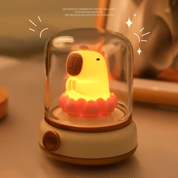 Capybara Candle Night Lights Kerosene Lamps Indoor Lighting Creative Bedroom Desktop Decor LED NightlightS USB Lights Kids Gifts