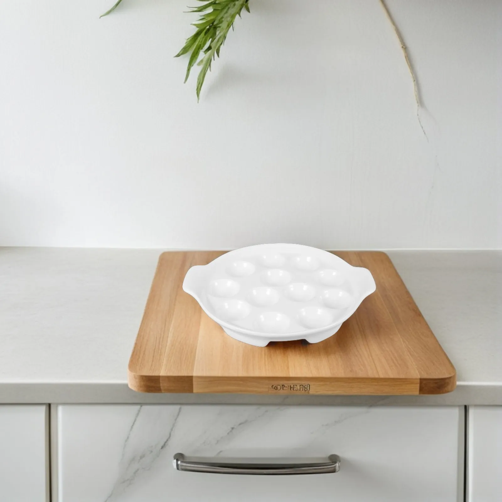 Snail-Shaped Ceramic Baking Dish, Compact White Oven-Safe Kitchenware for Baking, Barbecue & Household Use
