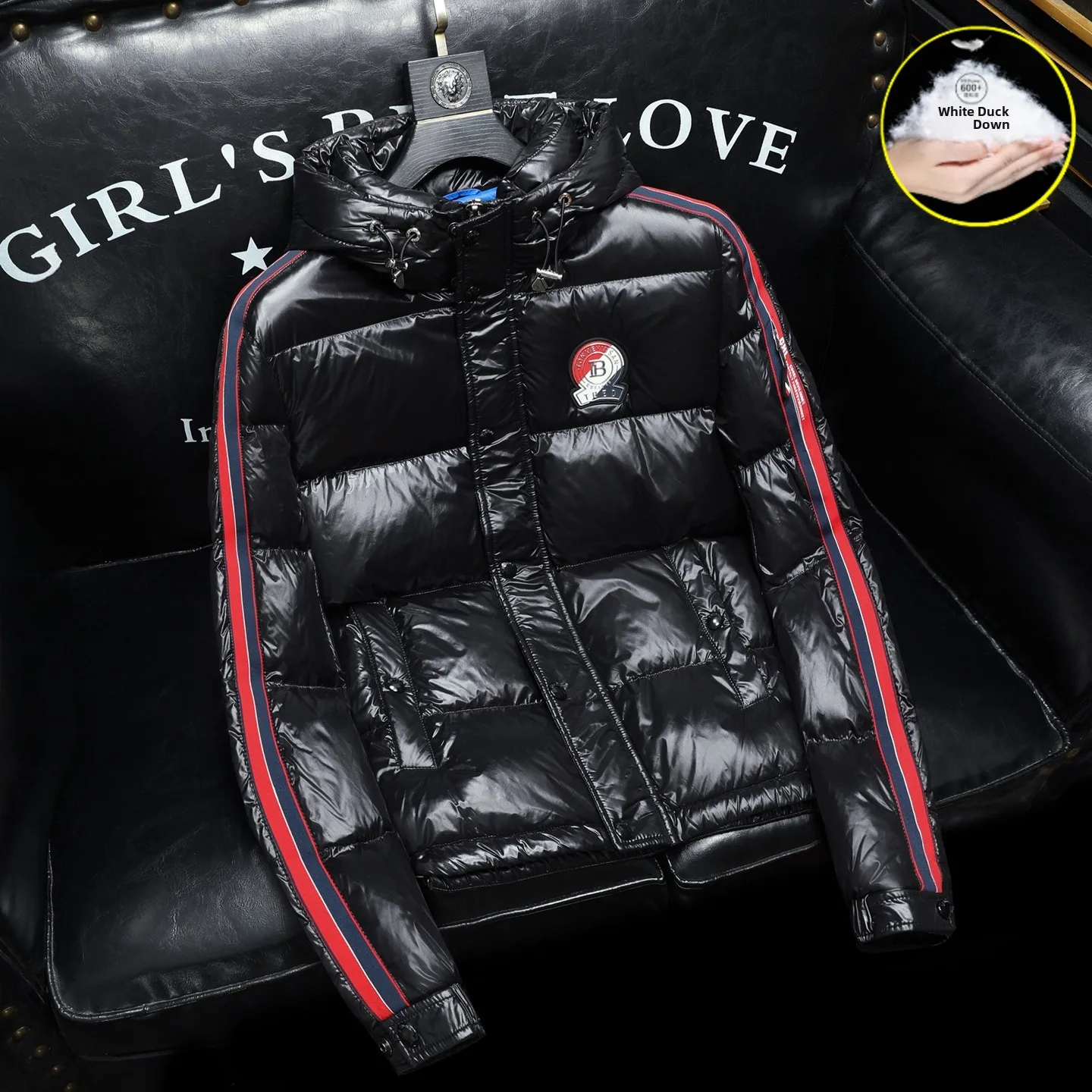 

Men's 90% down Jaet Thiened Winter Coat Korean Sle Slim Fit Du down Vest Modern Sle Embroidery Polyester Fiber