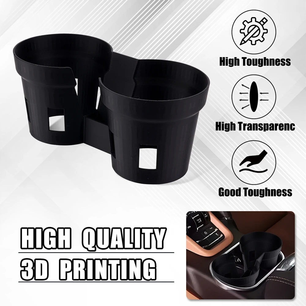 

1/2PCS Double Cup Insert Drink Holder With USB For 958 Porsche Cayenne 2011–2017