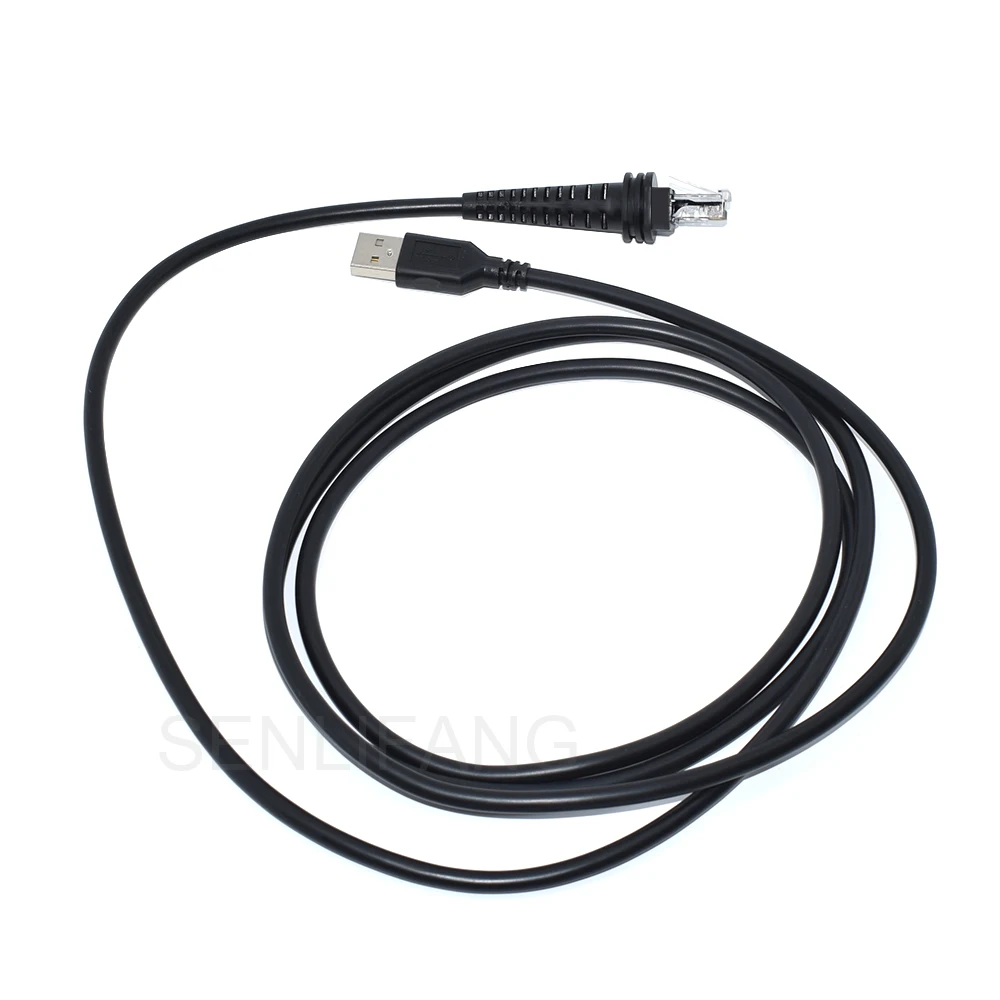 2M USB Cable New For Honeywell 1900G Hyperion 1300G Xenon 1202G 1400G 1450G 1452G Straight Black Scanner Cable