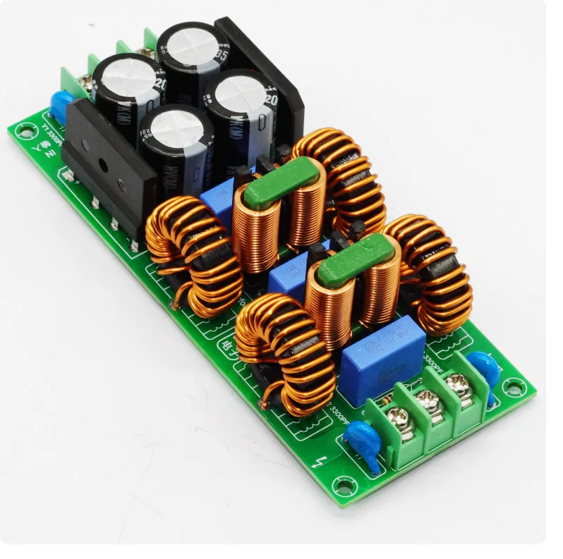 GHXAMP 15A 오디오 증폭기 전원 EMI 필터 5단계 DC 차단 Diff/CM - 125x52x35mm 1PC