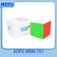 MOYU AoFu WRM 7X7 Magnetic Magic Speed Cube Stickerless Professional Fidget Toys Moyu Aofu 7x7 WR M Cubo Magico