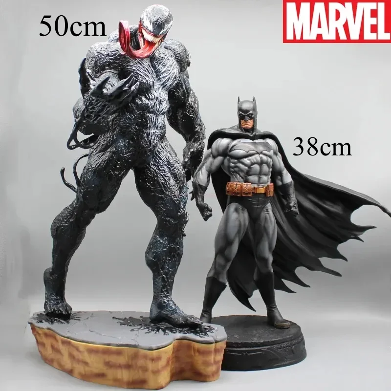 

50cm Venom Batman Villain Gk Anime Figures Model Ornaments Oversized Statue Animation Peripherals Collection Of Model Toys Gifts