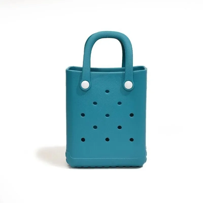 Strandtasche Picknick-Aufbewahrungskorb Sommer Damen Reisehandtaschen Mode Einkaufstasche Gummi EVA Wasserdichte Strandtasche Geldbörse – Detail 15