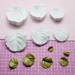 Eucalyptus Leaves Veiners Silicone Mold Stamp Designer DIY Resin Clay Flower Gumpaste Polymer Clay Mold Vein Emboss Texture