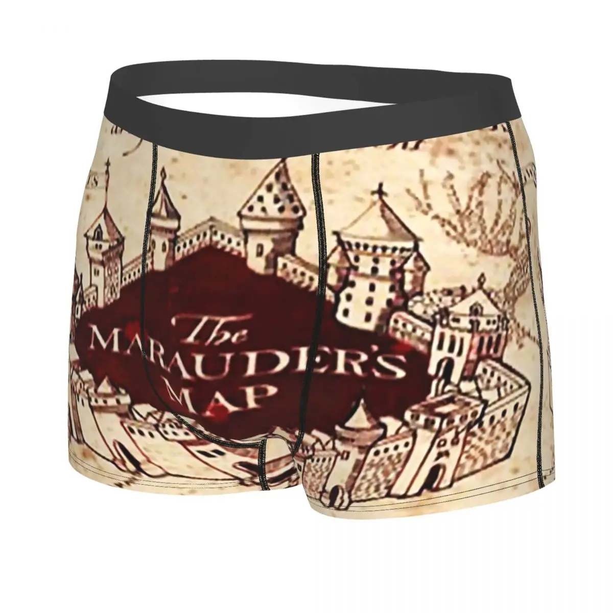 الملاكم السروال السراويل Marauders ماجيك خريطة سراويل الرجال تهوية الملابس الداخلية ل أوم رجل صديقها الهدايا