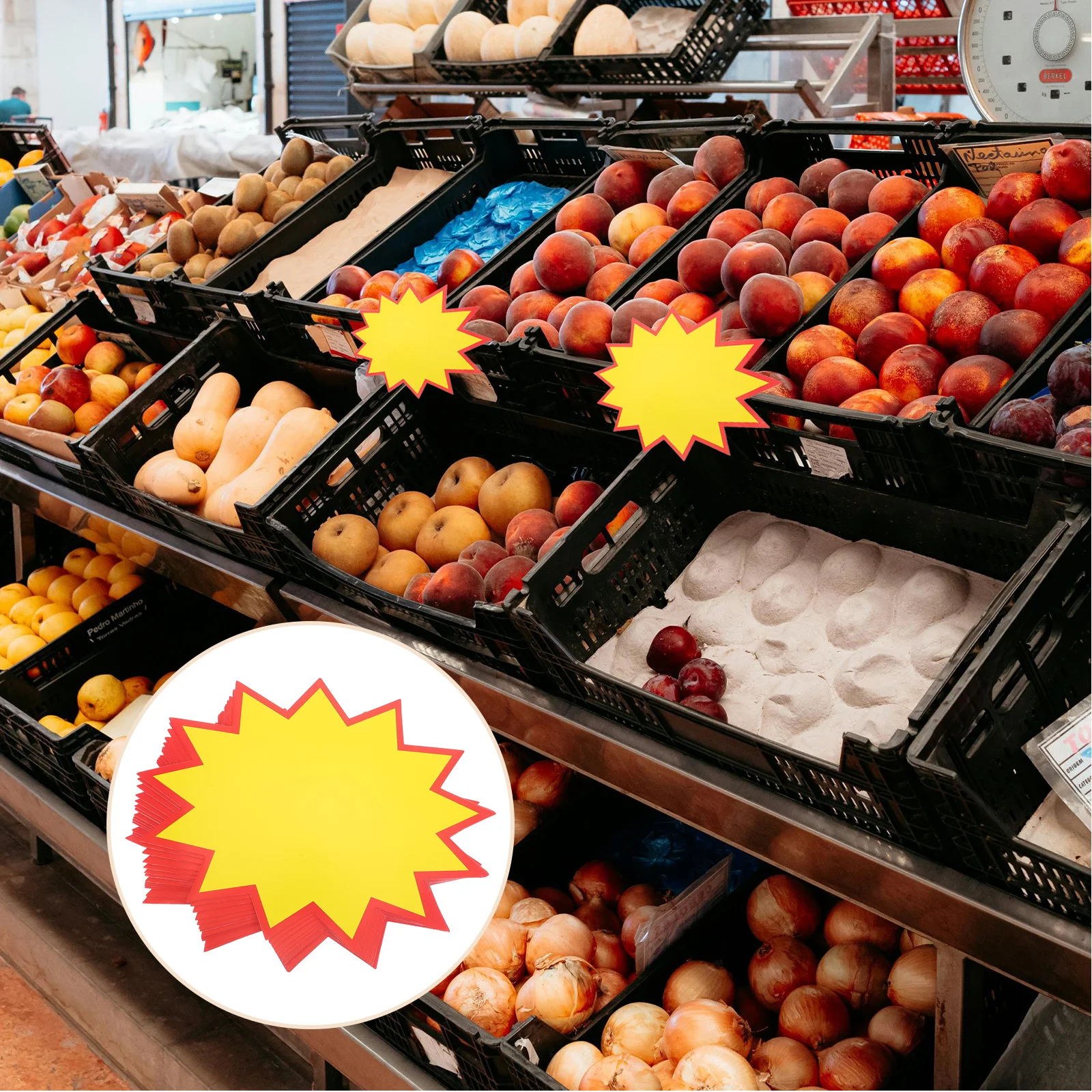 

30pcs Explosion Sticker Signs Advertising Paper Supermarket Price Tag Eco Friendly Durability Christmas Weddings