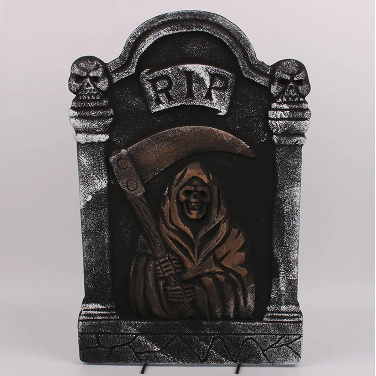 

Foam Tombstone Halloween Horror Decoration Simulation Graveyard Stone For Haunted Party Scene Layout Voice Control