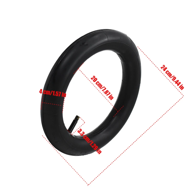 10x2/2.125 Butyl Rubber Scooter Inner Tube Compatible with Various Folding Electric Models