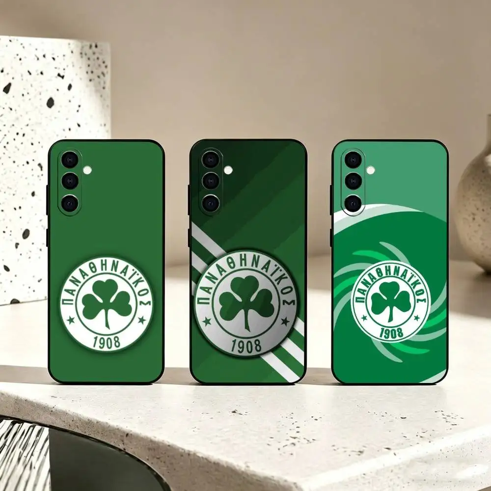 Football Club P-Panathinaikos Phone Case For Samsung Galaxy A73,A72,A71,A70,A53,A52,A51,Soft Silicone Black Cover