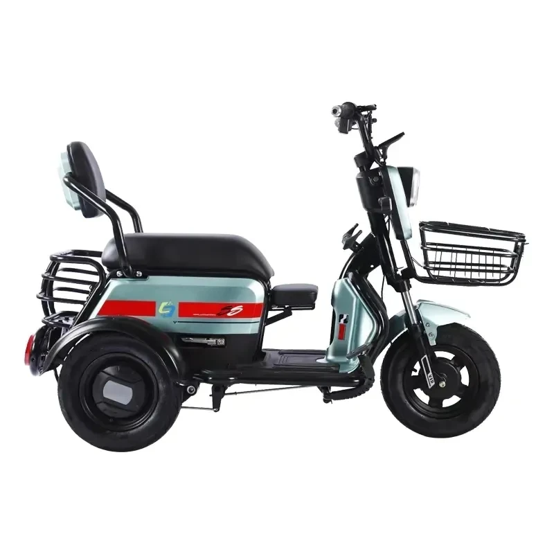China High Quality Material Basket Left and Right Turn signal Tricycle Bicycle Electric