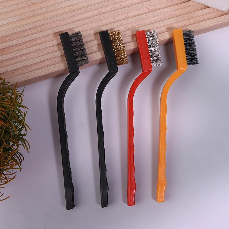 6/12 Pcs Mini Copper Steel Wire Toothbrush Hard Cleaning Dirt Removal Compact Bristle Toothbrush for Thorough Oral Care