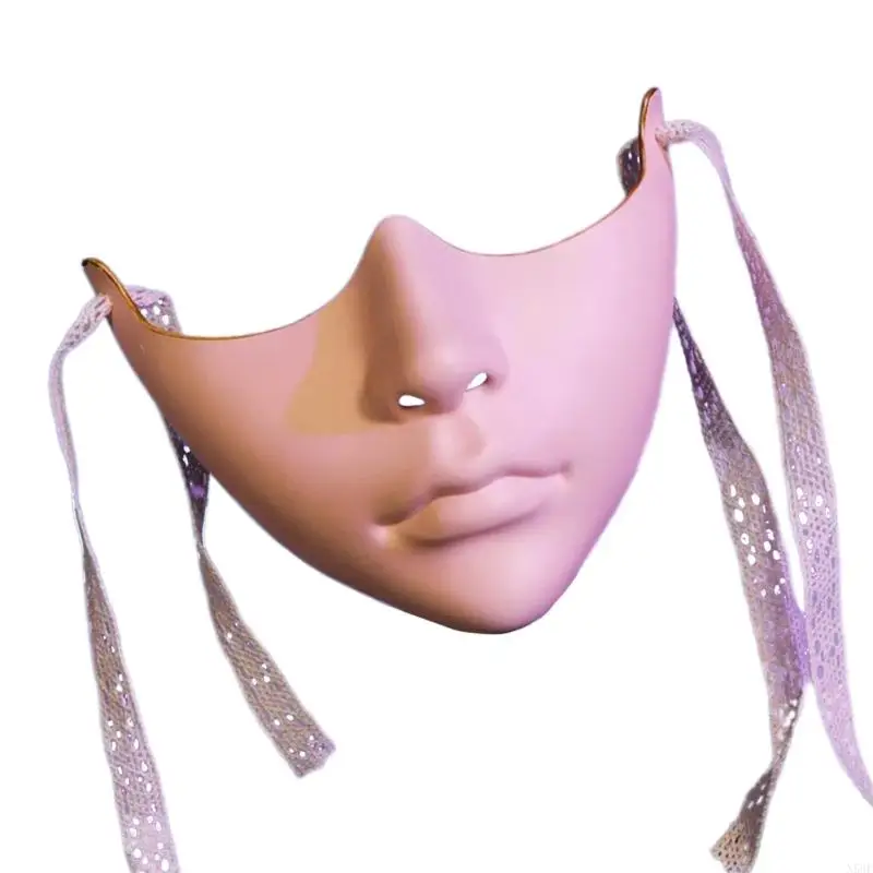 N58F Maske Halloween Kostümmaske für Frauen Männer Maskerade Dekorationsmaske