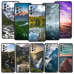 Phone Case For Samsung Galaxy A13 A51 A71 A41 A31 A21S A11 A03S A12 A32 A52 A23 A33 A53 A73 5G Cover Forest Beach Sunrise Nature