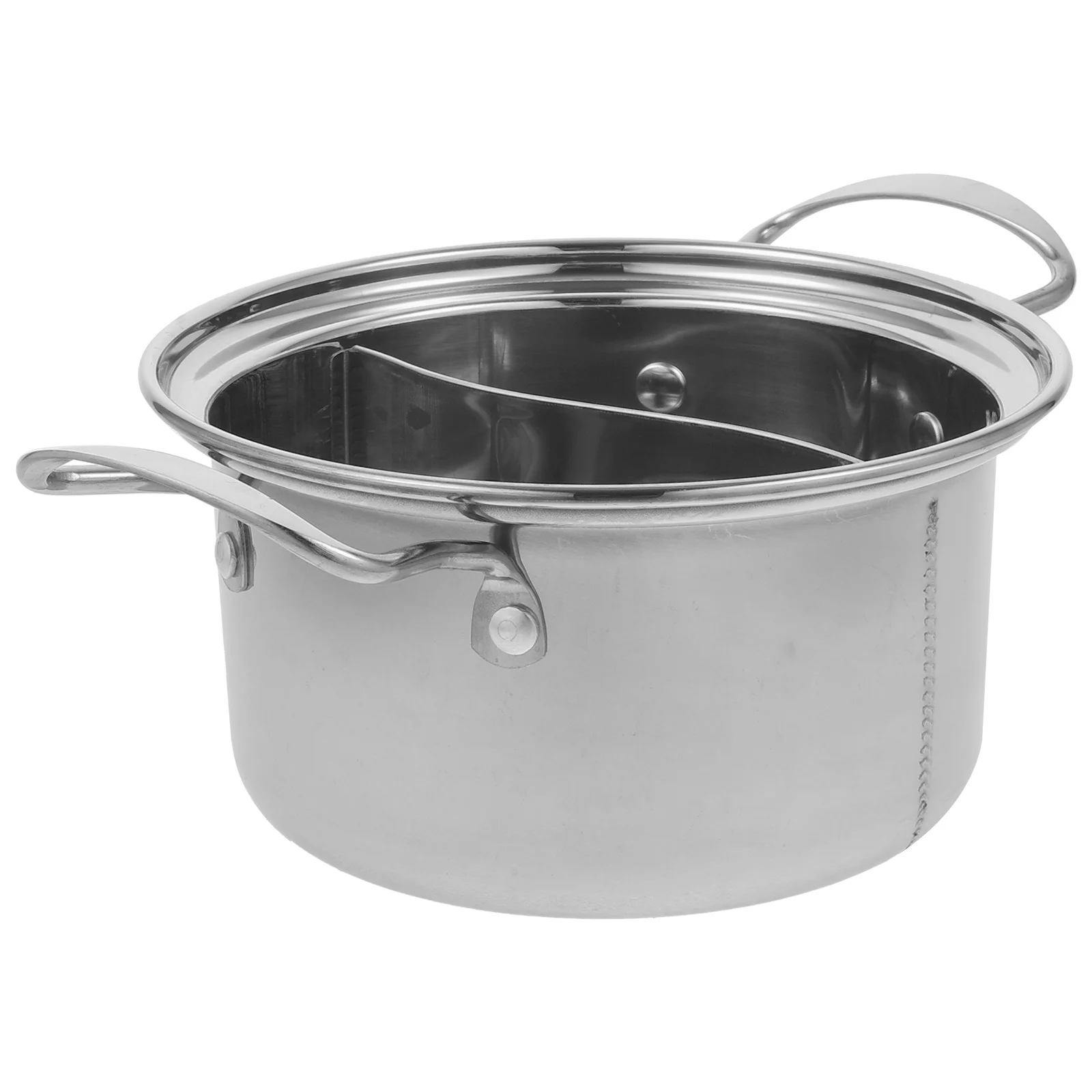 

Single Small Hot Pot Stainless Steel Cooking Cooker Soup Ramen Noodle Hotpot Kitchen Spaghetti Stew Saucepan Clear Soup