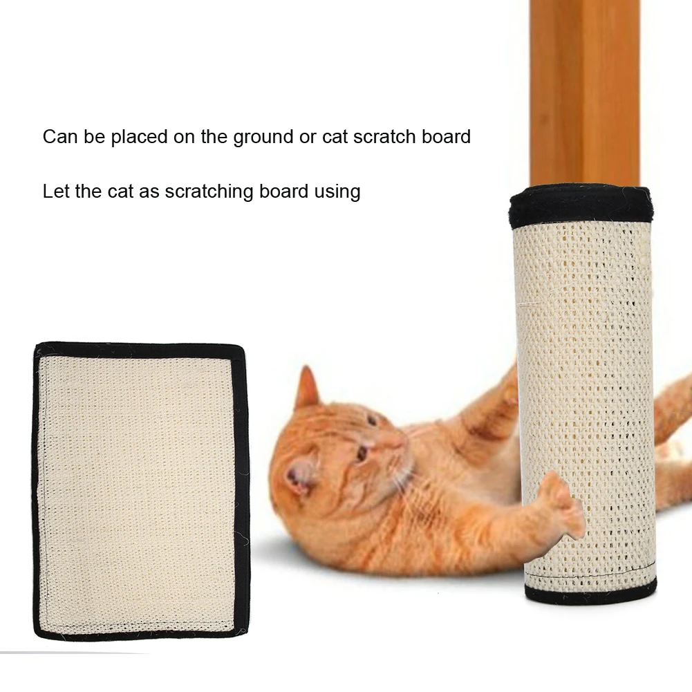 Sisal Hemp White Pet Table Leg Scratch Board Sofa Scratcher Mat Scratching Post Furniture Protect For Cats