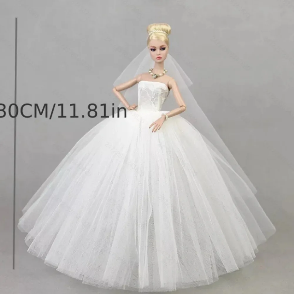 1set Fairy Princess Wedding Dress - Supermodel Clothes for Doll（NOT DOLL), decorate in the living room view 2