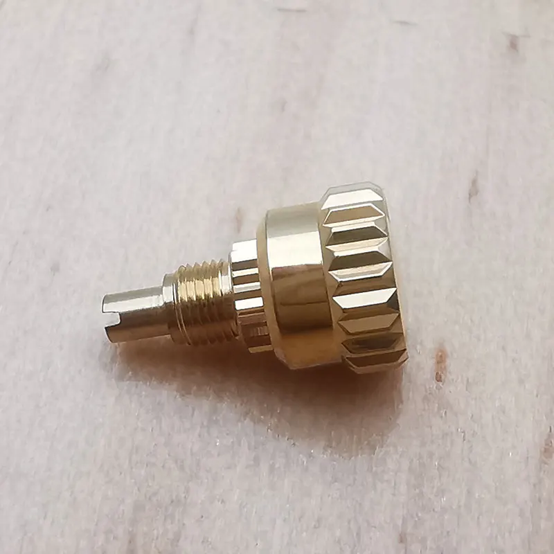 زر شير لساعة الذهب الأصفر عيار 18 قيراط لـ RLX 126508 116508 126518   الساعات، أجزاء الساعة.