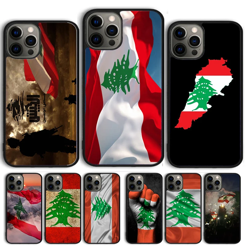 Libanon-Flagge Handyhülle für iPhone 17 Air 16 15 14 11 12 13 Pro MAX Plus Cover Shell coque