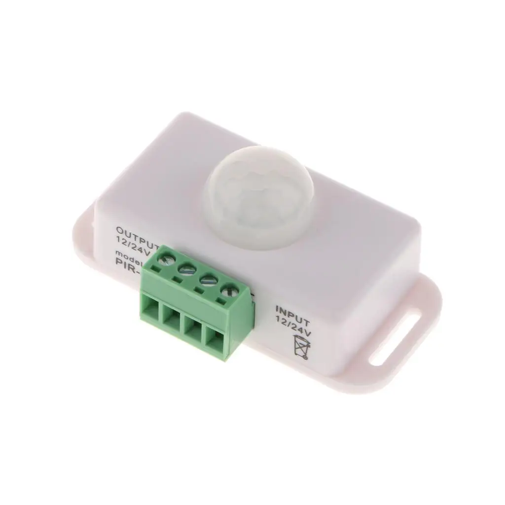 ใช้งานร่วมกับ DC 12V ~ 24V 8A อัตโนมัติ LED PIR Motion Sensor สวิทช์ Human Body