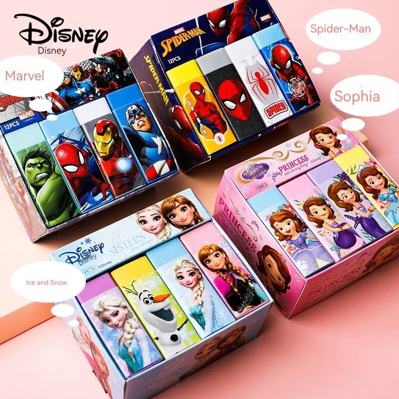 Disney Eraser Cute Cartoon Eraser Elementary School Student Creative Stationery Marvel Kids Eraser