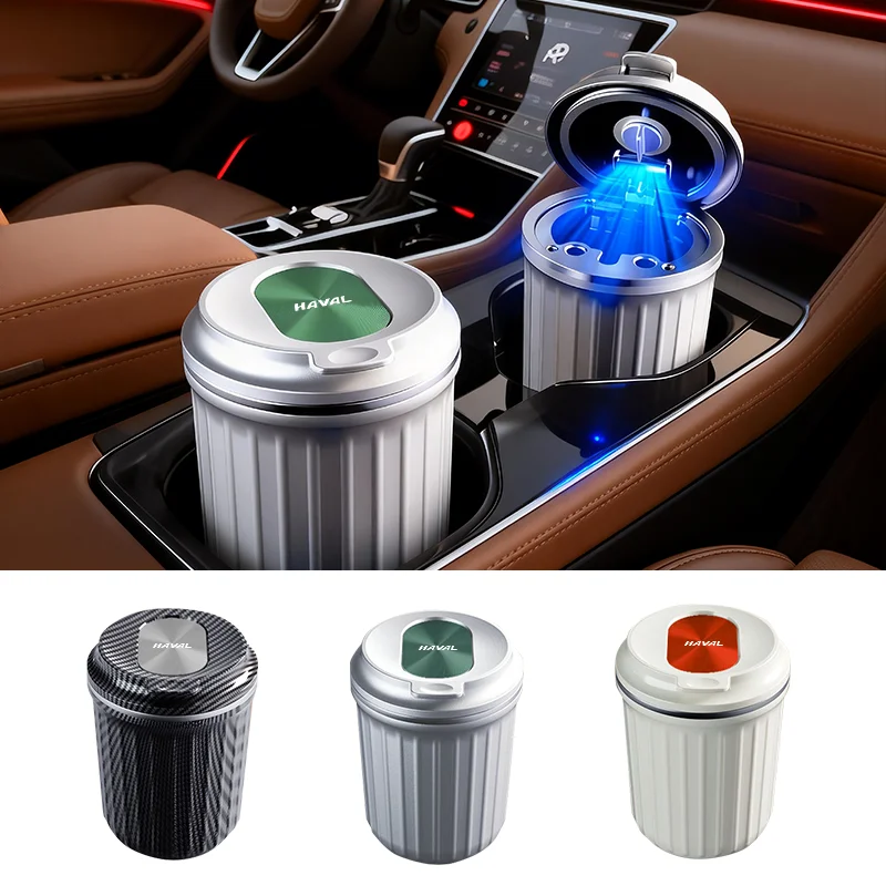 

Car LED Ashtray Cigarette Ash Holder Interior Accessories For Great Wall Haval F7 H6 H2 H3 H5 H7 2026 H8 H9 2025 M4