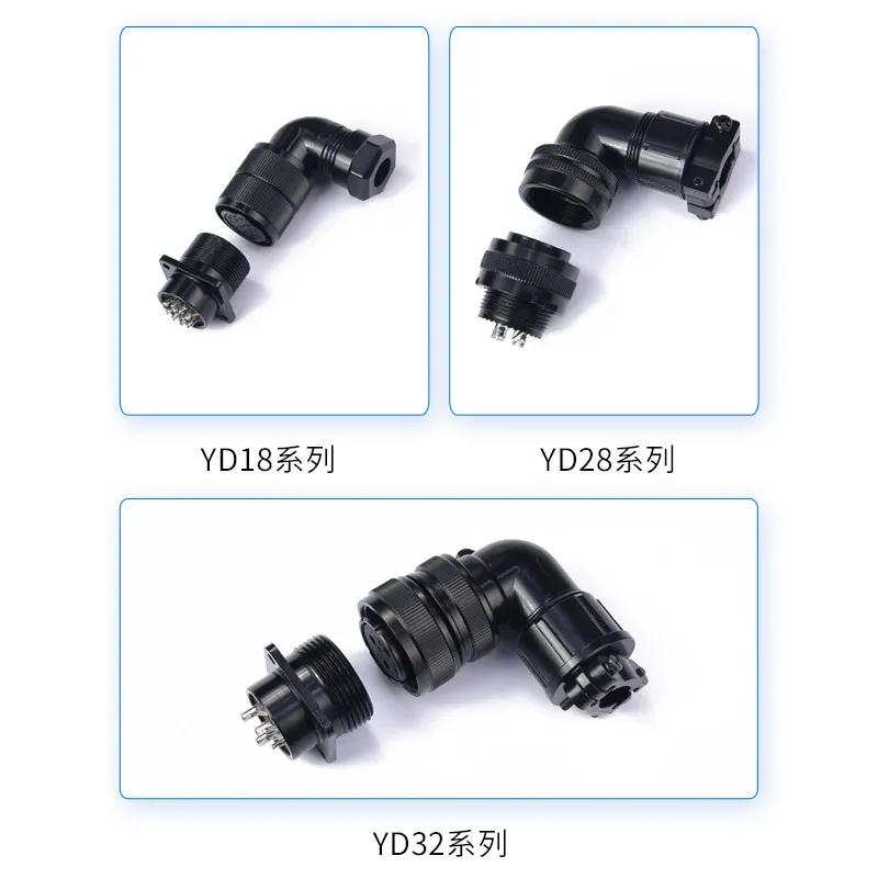 YD28 Waterproof Circular Aviation Plug Socket 4Pin 7Pin 15Pin Servo Motor Encoder Connector Compatible with Huada,GSK,Mige
