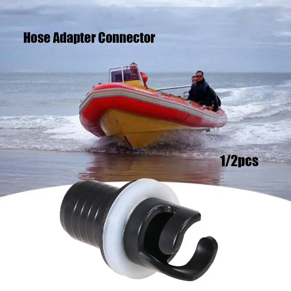 Hot sale Raft Foot Pump Electric Pumps Air Valve Caps Fishing Kayak Accessories Screw Hose Adapter Inflatable Boat Connector