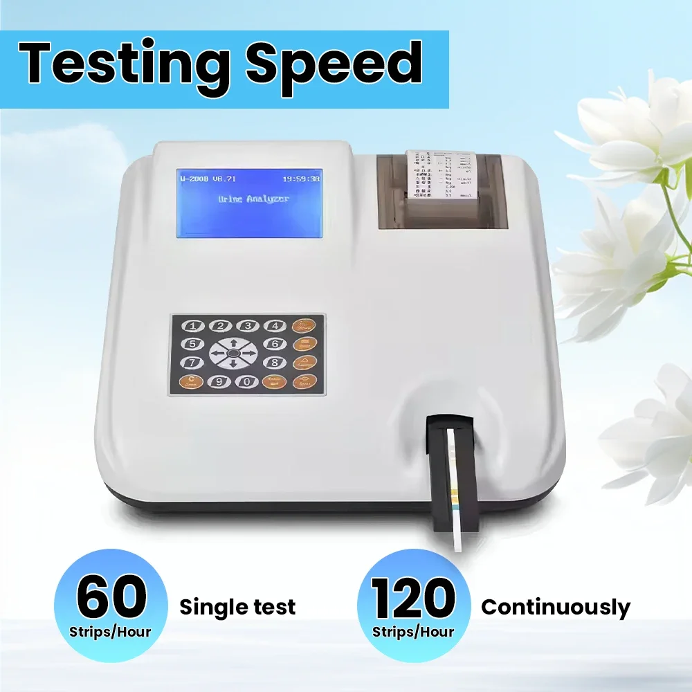 Veterinary Urine Analyzer 14 Parameters Veterinary Strips Built-in Thermal Printer Machine Urine Analyzer Vet Medical Equipment