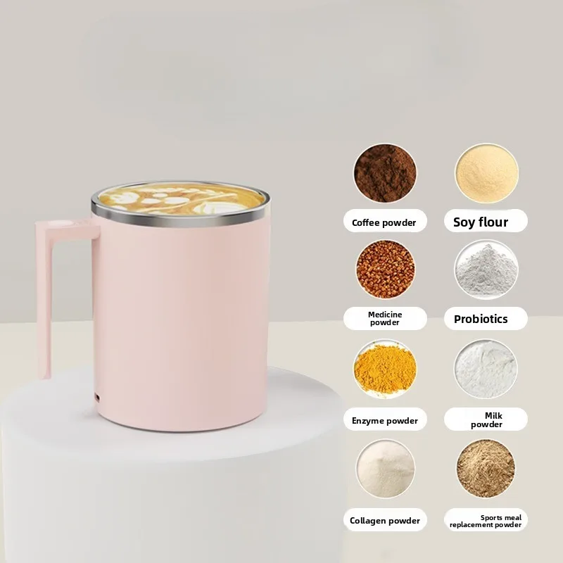 Taza de café eléctrica USB recargable leche soja en polvo mezclador DrinKmate 2S taza de viaje magnética