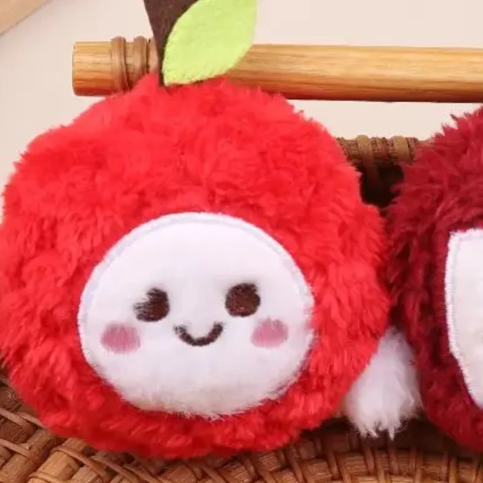 سلسلة مفاتيح لعبة كرتونية ليتشي من القطيفة، هدية للأطفال، حقيبة ظهر دمية محشوة ناعمة، ديكور قلادة على شكل حلقة مفاتيح السيارة #1