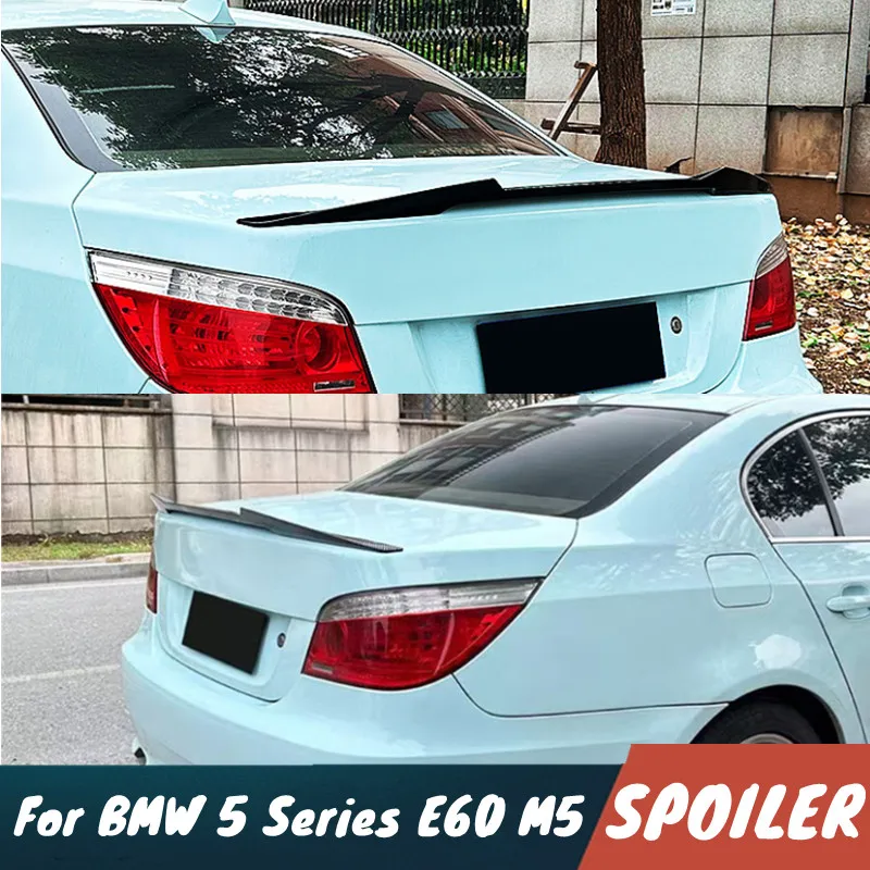 

Для BMW 5 серии E60 M5 520i 523i 525i M4 Стиль автомобиля задняя крышка багажника губа черный карбоновый спойлер крылья внешние тюнинговые аксессуары