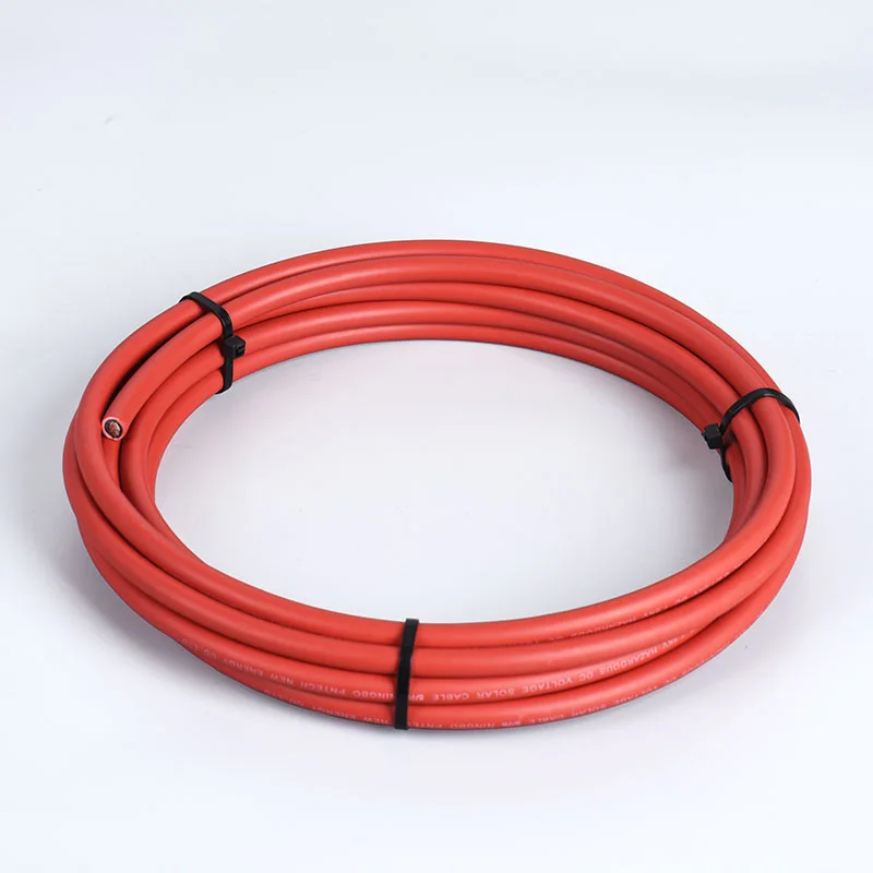 Konserwy miedziane kabel PV do układu słonecznego 16AWG 12AWG 10AWG 8AWG 4AWG 1.5mm2 ~ 25mm2 drut podwójnie osłonięty do TUV akumulator samochodowy